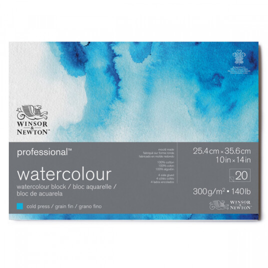 Winsor & Newton Professional Akvarellblokk CPx36cm 300g
