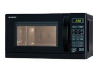 Sharp R-642(BK)W - Mikrobølgeovn med grill - 20 liter - 800 W - svart
