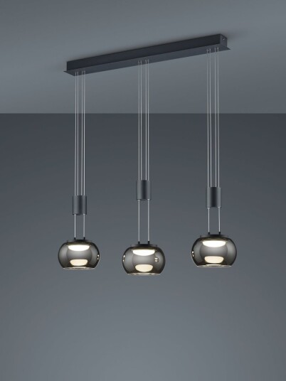 Trio Lighting Madison takpendel 3 - Svart