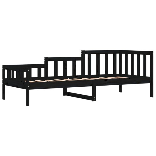 vidaXL Dagseng svart 90x190 cm heltre furu 8721012233515