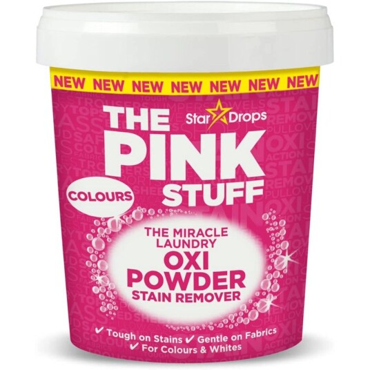 The Pink Stuff Miracle Laundry Oxi Powder Stain Remover, 1200 g The Pink Stuff Rengjøring
