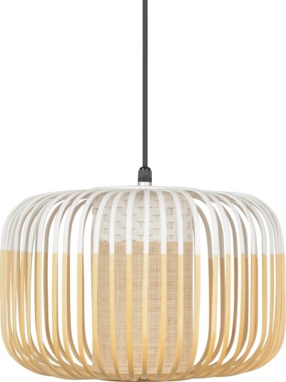 Bamboo Outdoor S hengelampe, hvit, IP44, E27 - Forestier - Terrasse - Design - Bambus - Med en lyskilde Bamboo Outdoor S hengelampe, hvit, IP44, E27 - Forestier - Terrasse - Design - Bambus - Med en lyskilde