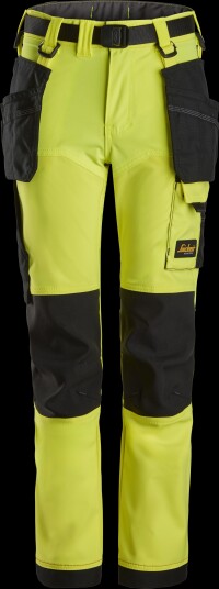 Snickers Workwear AllroundWork Arbeidsbukse 7575 6704 Neongul/Svart Str. 104