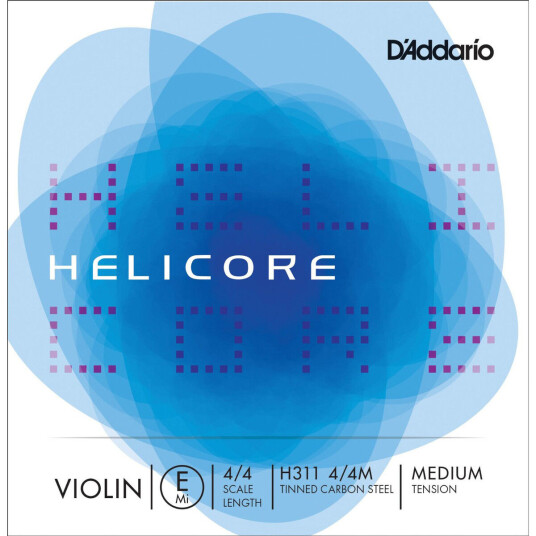 DAddario Helicore Violin E String 4/4 Size Medium