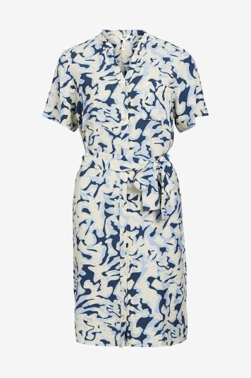 Object - Kjole objJacira S/S Shirt Dress - Beige