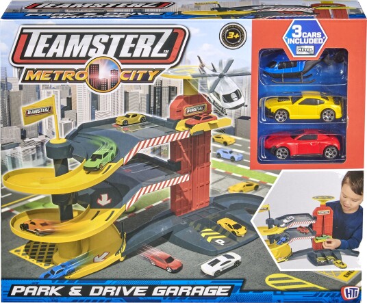 Teamsterz Metro City Parkeringshus Med 3 Lekebiler