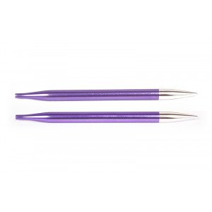 KnitPro Zing Udskiftelige Rundpinde Messing 9cm 3,75mm / US5 Amethyst