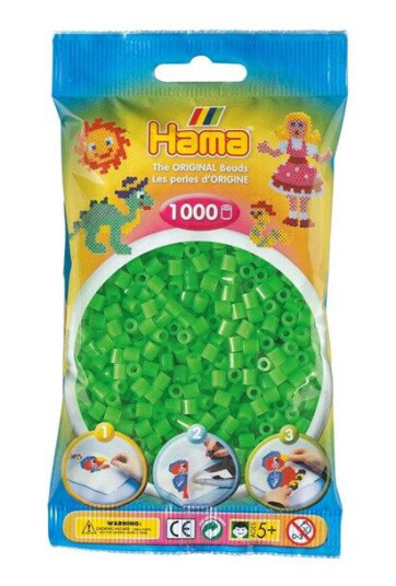 Hama Ironing beads-Grønn Fluor (042) 1000pcs.