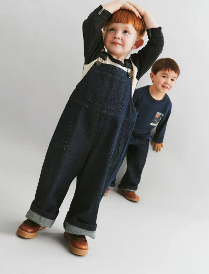 Wheat Overall Marley Navy 116