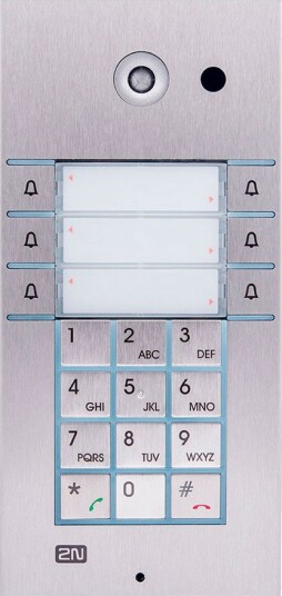 2N Porttelefon Analog Vario (3 × 2 Knapper + Tastatur)