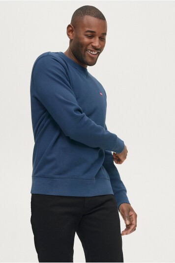 Levi's Sweatshirt New Original Crew Blå Levi's Sweatshirt New Original Crew Blå