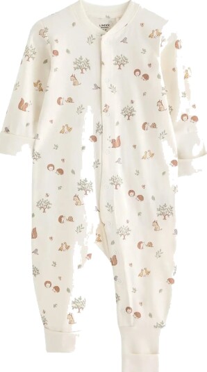 Lindex Pyjamas With Fold Over Cuffs White 56
