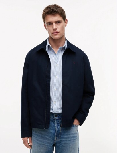 Tommy Hilfiger Lightweight Cotton Ivy Jacket Navy XXL