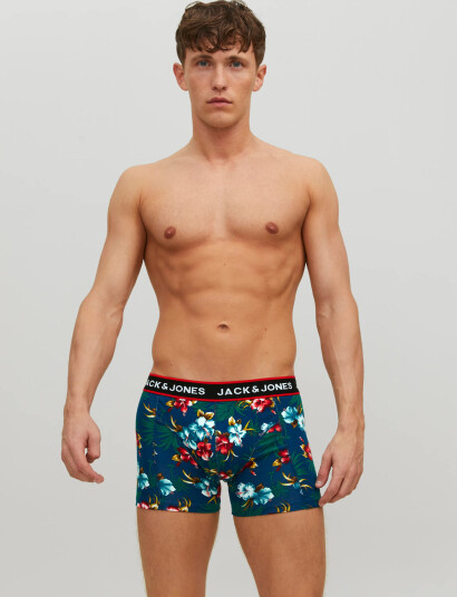 Jack & Jones Jacflower Trunks 3 Pack.noos - Black - XL