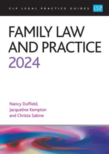 Family Law And Practice 2024 Av Sabine, Kempton, Duffield