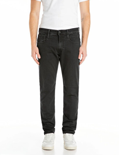 Replay Anbass Trousers Slim 573 Eco Plus - Black - 38 x 32
