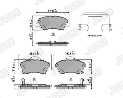 Bremseklosser JURID 573815J Bremseklosser JURID 573815J