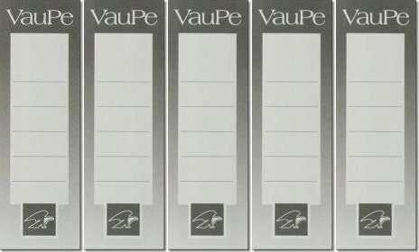 Vaupe Kortetikett. 26X152 Vp "25