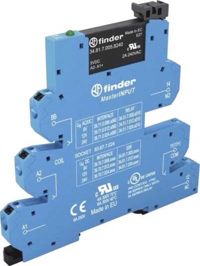 Finder Halvlederrelé 39.70.8.230.9024 10 2 A Koblingsspenning Maks. 24 V/Dc