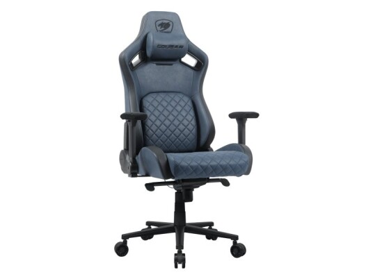 Cougar Cgr Dsf Bub Universal Gamingstol 150 Kg Polstret Sete Polstret Ryggstøtte Blå Svart Cougar Cgr Dsf Bub Universal Gamingstol 150 Kg Polstret Sete Polstret Ryggstøtte Blå Svart