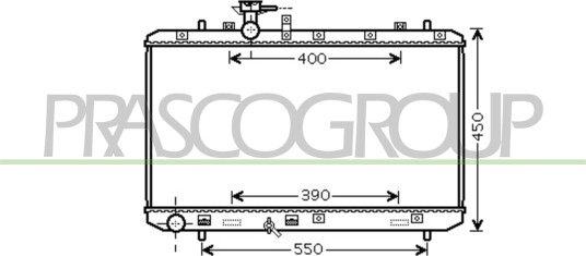 PRASCO FT360R001 Radiator motorkjøling