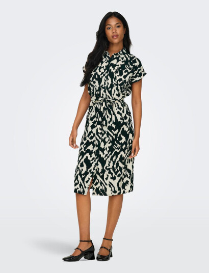 ONLY Onlhannover S/S Shirt Dress Noos Wvn - Black - 34