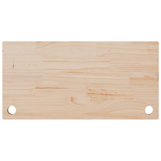 vidaXL Skrivebord 80x40x2,5 cm heltre furu