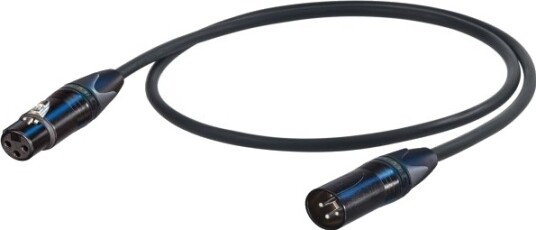 Proel Profesjonell Mikrofonkabel 1 M Sort Xlr