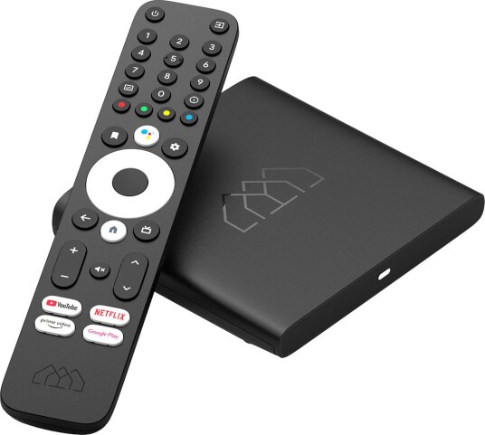 Xoro Homatics BoxQ S med DVB-S dongle (Android 10)
