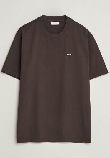 NN07 Adam Crew Neck T Shirt Deep Truffle