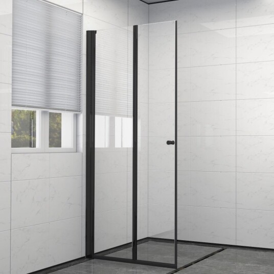 CELESTE MH200 LEDDET DUSJDØR 90X190CM VENSTRE SORT M/SIKKERHETSFOLIE CELESTE MH200 LEDDET DUSJDØR 90X190CM VENSTRE SORT M/SIKKERHETSFOLIE