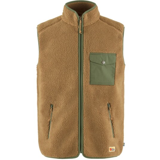 Fjellreven Vardag Pile Fleece Vest M Buckwheat Brown-laurel Green S