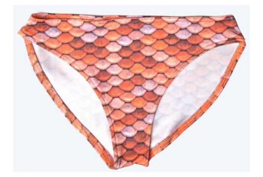 Kuaki Mermaids bikinitruse til jenter Oransje Havfruehale underdel Barn