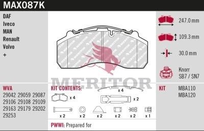 MERITOR MAX087K Bremseklosser
