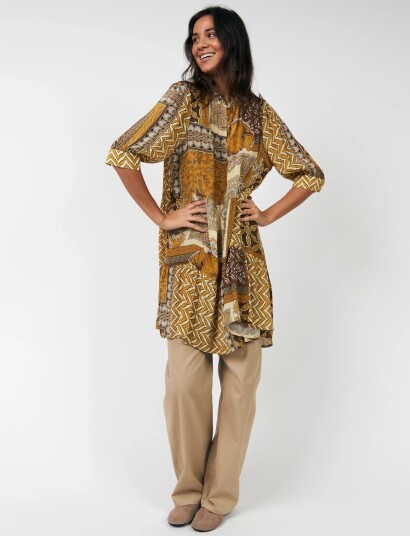 Lollys Laundry Sabinell Short Dress Brown XL Lollys Laundry Sabinell Short Dress Brown XL