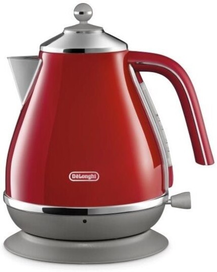 De’Longhi KBOC2001.R Rød Vannkoker 1,7 L 2000 W Rustfritt Stål med Vannivåindikator
