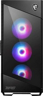 MSI MPG VELOX 100R Midi Tower Kabinett med Herdet Glass og USB-C - Svart