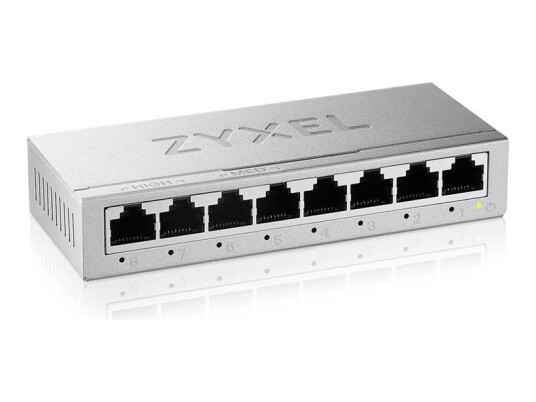 Zyxel Gs-100 Series Gs-108B - Version 5 - Switch - Ikke-Styrt - 8 X 10/100/1000 - Stasjonær, Veggmonterbar