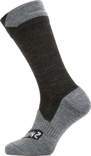 Sealskinz Raynham Waterproof All Weather Mid Length Sock Black/Dark Grey Marl S, Black/Dark Grey Marl Sealskinz Raynham Waterproof All Weather Mid Length Sock Black/Dark Grey Marl S, Black/Dark Grey Marl