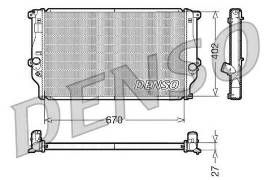 Radiator DENSO DRM50025 Radiator DENSO DRM50025