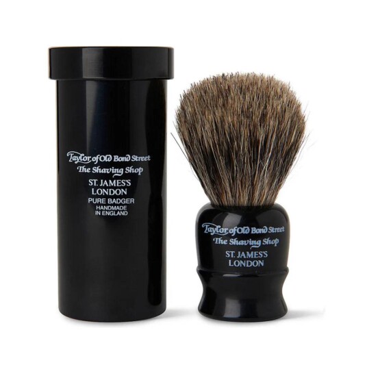 Taylor of old Bond Street, Pure Badger Shaving Brush Travel Sort Taylor of old Bond Street, Pure Badger Shaving Brush Travel Sort