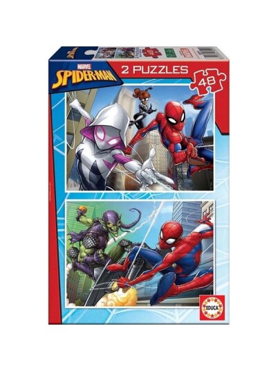 Educa Puslespill Spider-Man 2x48 3D Puslespill Educa Puslespill Spider-Man 2x48 3D Puslespill