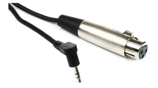 Hosa St.mj. vinkel  XLR/hun 30 cm
