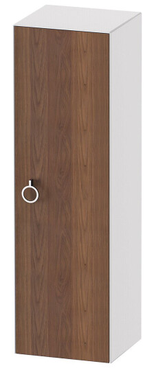Duravit White Tulip Halvhøyskap 40x36x132 cm Valnøtt/Hvit Høyglans