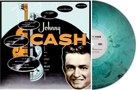 Johnny Cash With His Hot And Blue Guitar Uk Vinyl