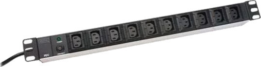 Digitus Rack Strømskinne 10x IEC C14 2m - 2500W Mobillader Digitus Rack Strømskinne 10x IEC C14 2m - 2500W Mobillader
