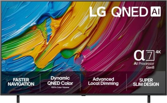 LG 75" QNED 80 4K AI TV 2025