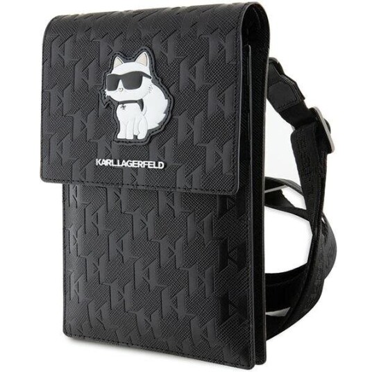 Karl Lagerfeld Håndveske Klwbsakhpck Svart/Svart Saffiano Monogram Choupette