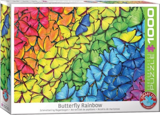 Eurographics Puslespill - 1000 brikker - Butterfly Rainbow