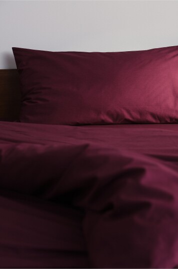 Jotex    Percale Putevar 50x90 Cm   Økologisk Vinrød   ZACK    Kjøp Putevar hos Jotex
